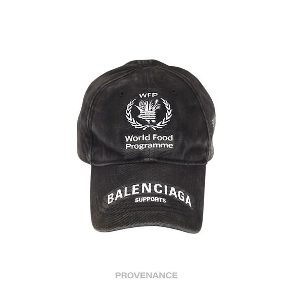 🔴 Balenciaga WFP World Food Programme Cap - Washed Black - Picture 1 of 10